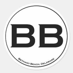 Etiquetas da praia de Bethany