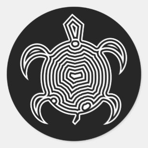 Etiquetas da tartaruga do labirinto