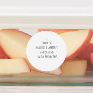 Etiquetas da torta do docinho