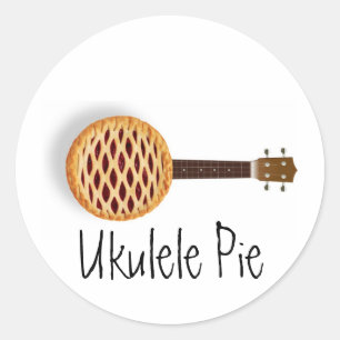 Etiquetas da torta do Ukulele