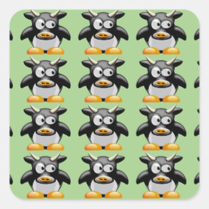 etiquetas da vaca do MOO