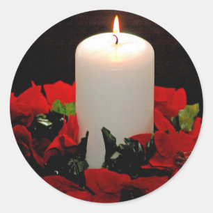 Etiquetas da vela do Natal