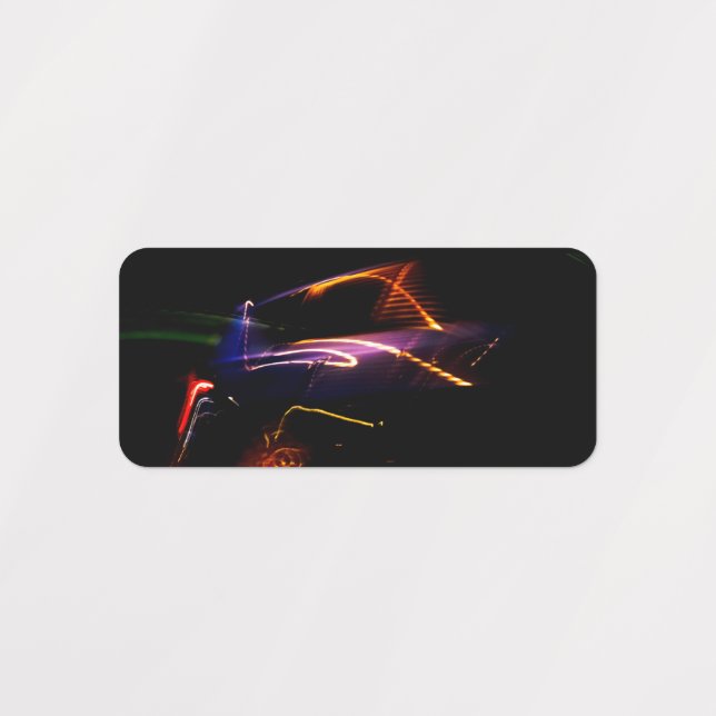 Etiquetas dança do carro roxo (Design 2)