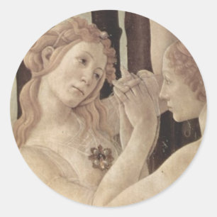 Etiquetas das benevolências de Botticelli três