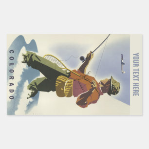 Etiquetas das viagens vintage de Colorado EUA