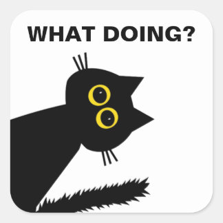 Etiquetas de 3" preto curiosas