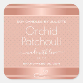 Etiquetas de Acondicionamento de Velas de Soja Ros