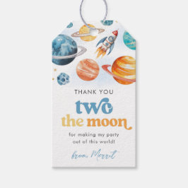 Etiquetas de Agradecimento Boy's Two The Moon