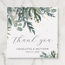 Etiquetas de Agradecimento de Água-forte de Aguare