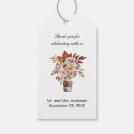 Etiquetas de Agradecimento de Casamento Floral Ter