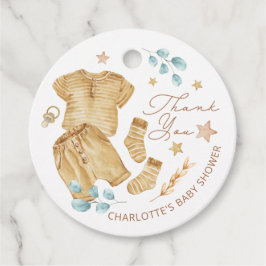 Etiquetas de agradecimento do Chá de fraldas de li