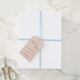 Etiquetas de Agradecimento Modernas Minimalistas d