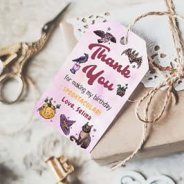 Etiquetas de agradecimento para presente de aniver