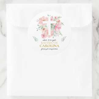 Etiquetas de agradecimiento para bautização