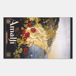 Etiquetas de Amalfi Italia do vintage