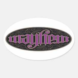 Etiquetas de Ambigram do desordem