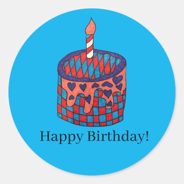 Etiquetas de aniversário (Frente)