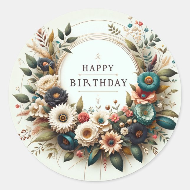 Etiquetas de aniversário (Frente)