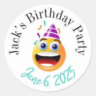 Etiquetas de aniversário personalizadas