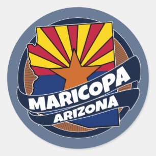 Etiquetas de Arizona da Maricopa estacionadas