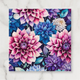 Etiquetas de Arte para Flores de Algodão Coloridas