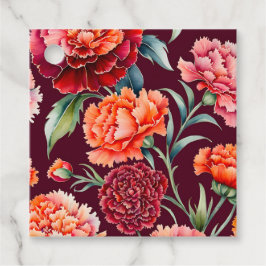 Etiquetas de Arte para Flores de Algodão Coloridas