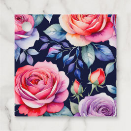 Etiquetas de Arte para Flores de Algodão Coloridas