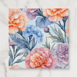 Etiquetas de Arte para Flores de Algodão Coloridas