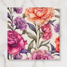 Etiquetas de Arte para Flores de Algodão Coloridas