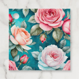 Etiquetas de Arte para Flores de Algodão Coloridas