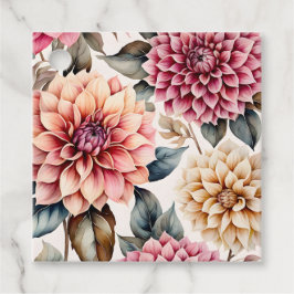 Etiquetas de Arte para Flores de Algodão Coloridas