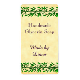 Etiquetas de Artesanato Personalizadas do Olive Le