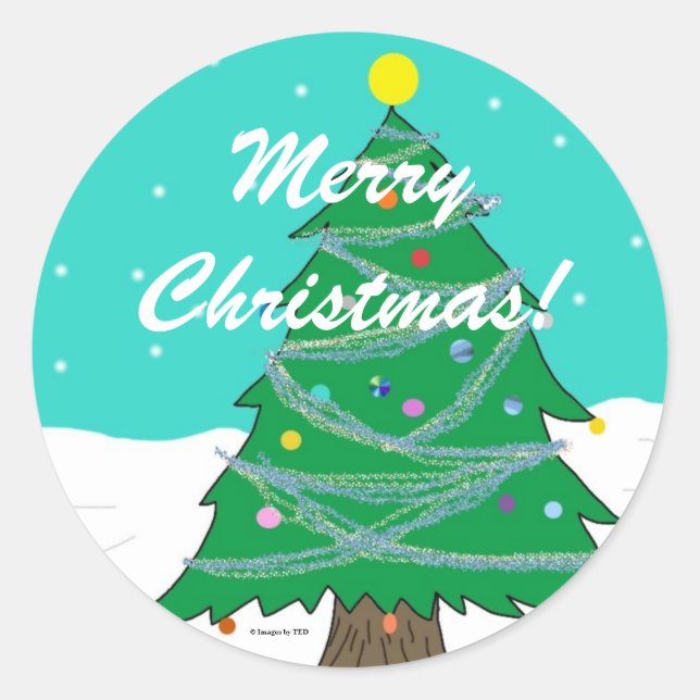 Etiquetas de árvores de Natal (Frente)