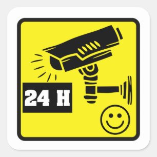 Etiquetas de aviso da câmara de segurança