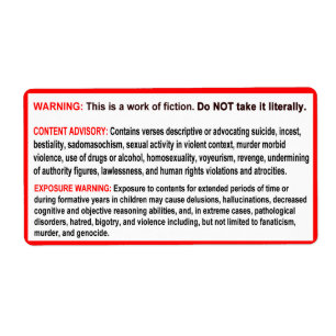 Etiquetas de aviso para a sua Bíblia