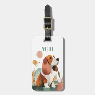 Etiquetas de Bagagem Cachorro Basset Hound