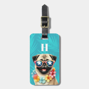 Etiquetas de Bagagem Cachorro Pug