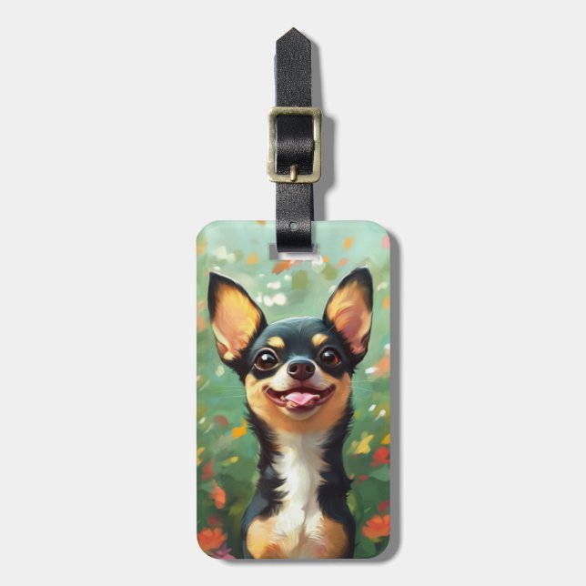 Etiquetas de Bagagem Chihuahua (Frente Vertical)