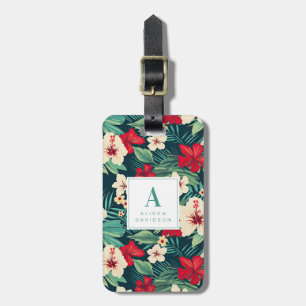 Etiquetas de Bagagem das Flores do Havaí bonito