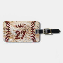 Etiquetas de Bagagem de Beisebol Personalizadas Le