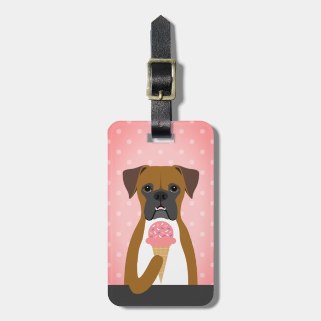 Etiquetas de Bagagem de Cachorro (Frente Vertical)