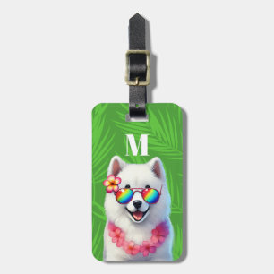 Etiquetas de Bagagem de Cachorro Samoyed