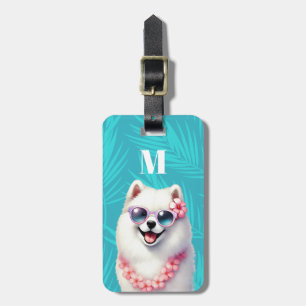 Etiquetas de Bagagem de Cachorro Samoyed