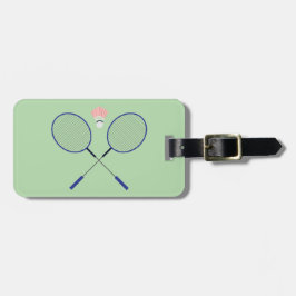 Etiquetas de bagagem de Design Badminton