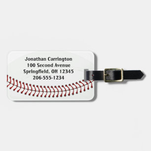 Etiquetas de bagagem de Design de baseball