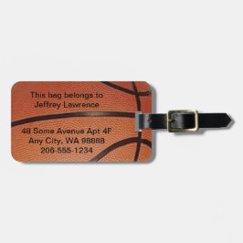 Etiquetas de bagagem de Design de basquete