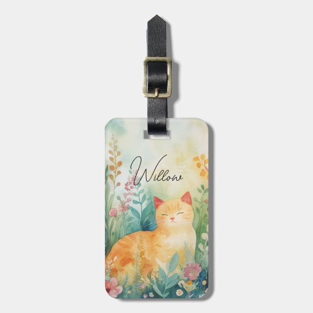 Etiquetas de bagagem de gato (Frente Vertical)