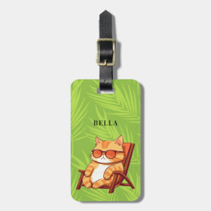 Etiquetas de bagagem de gato