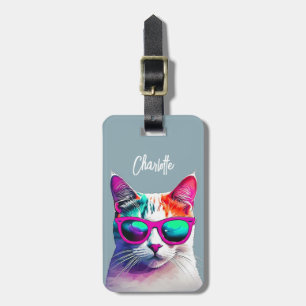 Etiquetas de bagagem de gato