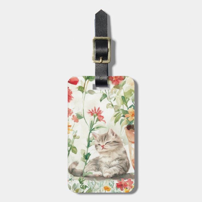 Etiquetas de bagagem de gato (Frente Vertical)
